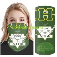 Cache-cou sans couture en tissu extensible imprimé pour le sport, masque facial, bandana d'extérieur, vente en gros pour les fédérations de sororités, personnalisation du logo