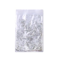Strass de luxe pour ongles en verre SS3 AB, taille mini, non thermocollants, ronds, grade A, 3D, à dos plat, pour nail art