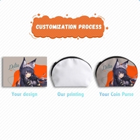 Bolsa con Cierre en Forma de Abanico Personalizada EB, Monedero con Foto Personalizada, Bolsa Pequeña para Guardar Cosméticos y Maquillaje, para Regalos