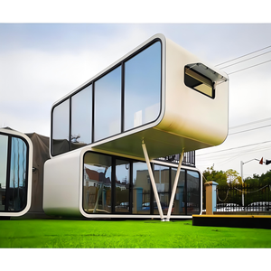 Snel te monteren waterdichte ruimtecapsule woning, moderne stalen constructie, geprefabriceerde mobiele woning voor tijdelijke huisvesting, podhotel - Product Image 6