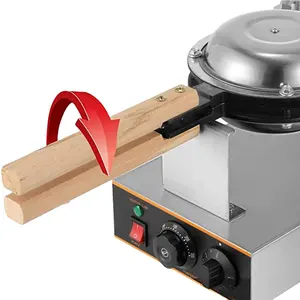 Bolha Waffle Maker 180 Graus Temperatura Rotatable Não Vara Hong Kong Ovo Waffler Bolo Máquina Com Temporizador Temperatura Ajustar