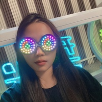 Qualité Multi Couleur Strobe Led Clignotant Lunettes Bar Discothèque Danse Fête Fournitures Décoration Led Lunettes