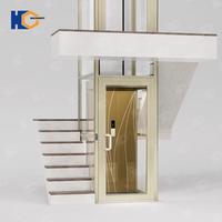 Ascenseur hydraulique pour maison, 2-5 étages, sans gaine, pour petite villa, capacité 5-6 personnes, confortable, ascenseur domestique à vide