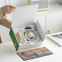 Kit de Cérémonie du Thé Matcha Portable en Céramique – Coffret Cadeau avec Bol, Fouet et Cuillère Classiques pour la Cérémonie du Matcha – Vente en Gros