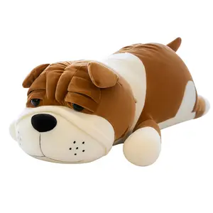 Schlussverkauf lustige Plüsch-Simulation Bullenpuppe Bauchtisch Kawaii squishy Bull Dog Kleinkind-Schlafbegleitung