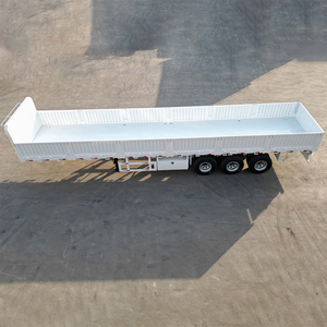 Semi-remorques à parois latérales bon marché <span class=keywords><strong>de</strong></span> Chine, 3 essieux, 40, 50, 60 tonnes, remorque à parois latérales, remorque <span class=keywords><strong>de</strong></span> fret à vendre - Product Image 4
