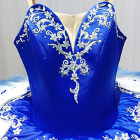 T0330 Vente chaude Costumes de tutu bleus classiques orientaux Robes de performance pour filles Tenues de danse de scène Jupes tutu pour adultes
