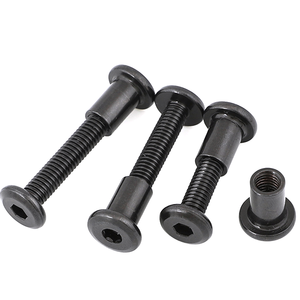 Boulons et boulons à <span class=keywords><strong>tête</strong></span> plate M6 M8, connecteur de meuble à <span class=keywords><strong>tête</strong></span> plate en acier inoxydable, douille hexagonale <span class=keywords><strong>Allen</strong></span> - Product Image 2