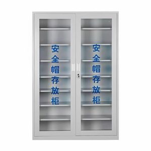 Klins Safety Helmet Storage <b>Cabinet</b> 4 Layers With Lock For Office Workshop Use - Product Image 3