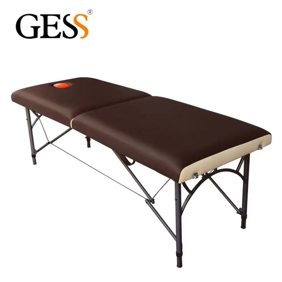 Cama massageadora de aço inoxidável portátil, cama dobrável personalizada para massagem
