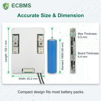 ECBMS Système de gestion de batterie solaire hors réseau LiFePO4 Li-ion 3S 4S 6S 7S 20A 40A Équilibrage rapide Double capteur de température Portable Solaire Hors Réseau