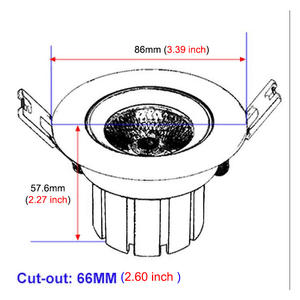 Benory 24v Dali Rgbw lampu sorot bawah DMX KNX Loxone pohon Pwm peredupan Cob langit-langit Spot ganda putih 2000-6000k lampu tersembunyi pintar ke bawah - Product Image 2