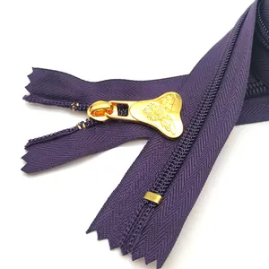 Custom nylon open end zipper for multi-color clothing coat Sun-proof clothing zipper single opening