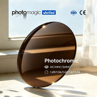 Photomagic Lentille de lunettes en résine photochromique rapide 1.56 HMC anti-lumière bleue UV420