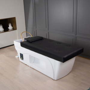 Japanisches elektrisches Wasserzirkulationssystem für Haarwäsche, Kopfmassage und Spa – Shampoo-Liege mit beheizbarer Sauna-Oberfläche - Product Image 1