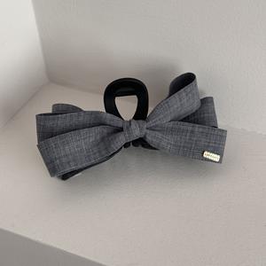 Pinza de Pelo Coreana Estilo Cowboy 2025, Nueva Pinza Grande de Plástico Recubierta de Tela para Niñas - Product Image 6