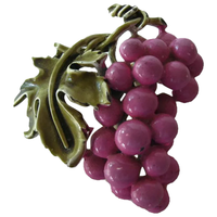 Broche en émail de fruits à la mode, raisin, badge en métal, accessoires de vêtements, bijoux, vente en gros