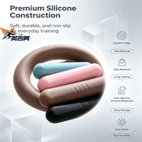 Ensemble d'haltères en silicone avec anneaux lestés et barre d'exercice – Équipement de musculation pour la salle de sport et le centre de fitness