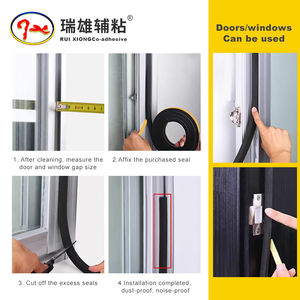 Rui Xiong, alta resistencia a la llama, cinta de sellado de espuma de celda Eva, tira adhesiva con respaldo, tira de sellado de puerta para pelar el clima - Product Image 6