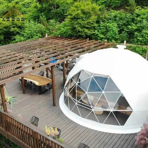 Sıcak satış jeodezik kubbe çadır açık Igloo glabathroom banyo ile kubbeli çadır çadır - Product Image 4