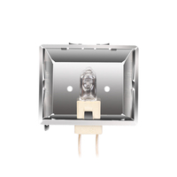 Lampe de four halogène haute température 55x70mm / Lampe de grill 350°C en acier inoxydable pour barbecue, cuisinière électrique, usage domestique, hôtelier, automobile 120-240V