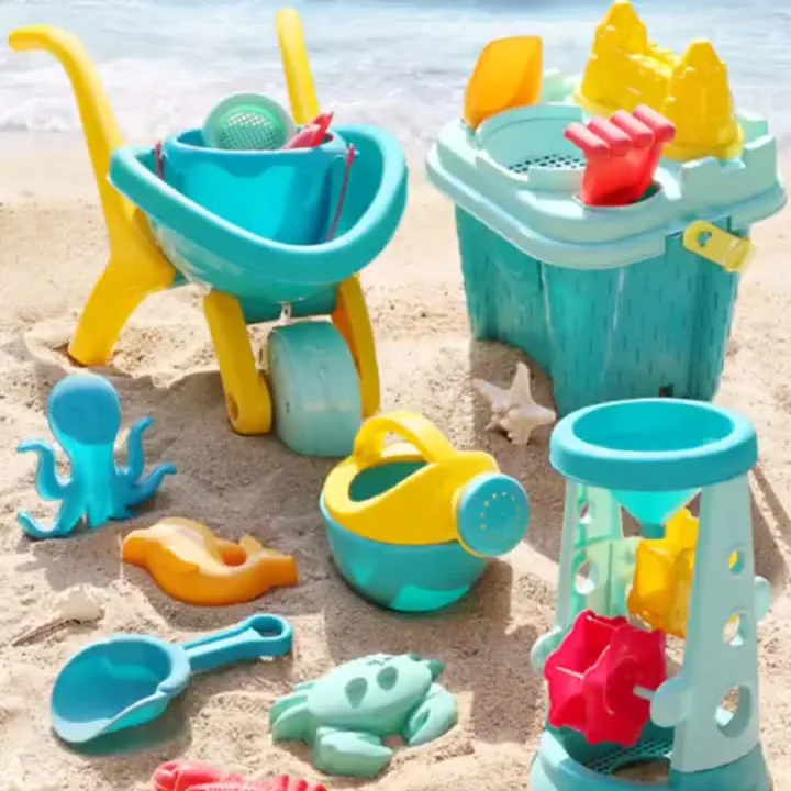 Jouets de sable, pour la plage, en forme de seau, jeu d'outils, vente en gros, 2022