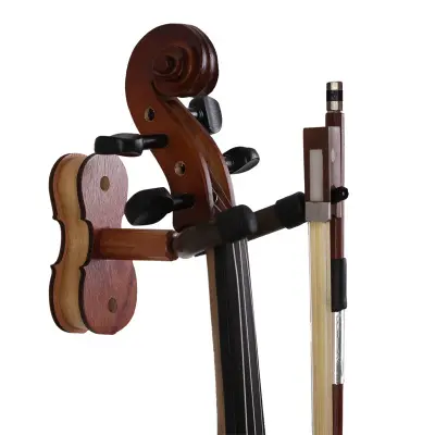 Professional Violin Accessories Violin Hanger Hook Detachable Wooden Wall Mount