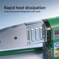 Máquina de Fusión por Enchufe Eléctrica de 800W con Calentamiento Rápido, Moldes Antiadherentes para Tuberías PPR de 20-63mm y Control Digital de Temperatura