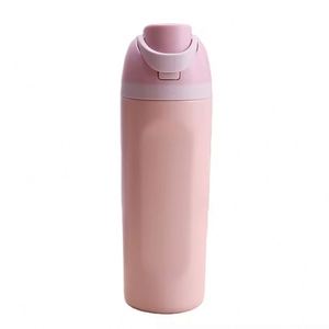 Bouteille d'eau isotherme 600 ml avec poignée, impression de logo personnalisé, double paroi en acier inoxydable, bouteille d'eau de sport - Product Image 4