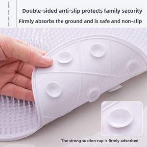 Tapis de bain antidérapant en PVC à motif de dessin animé, tapis de sol imperméable pour la douche, tapis de massage des pieds pour enfants, pour usage domestique dans la salle de bain - Product Image 2