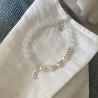 Bracelet en pierres naturelles pour femmes, bracelet en pierre de lune, cristal, perle, charme, bijoux minimalistes