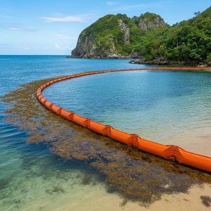 Barriera di alghe con design a tenda galleggiante per la pulizia delle spiagge dei Caraibi - Product Image 4