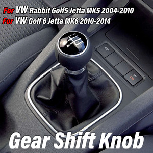 หัวเกียร์หุ้มหนัง 6 สปีด สำหรับรถยนต์ Volkswagen Golf Sagitar MK5 MK6 - Product Image 5