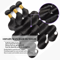 Extensions de cheveux naturels ondulés, un seul paquet, 100 % vierges non traités, double trame, pour tissage
