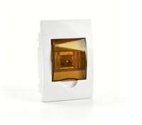 Boîtier de disjoncteur intérieur TSM certifié CE, IP40, couvercle transparent en ABS, panneau de distribution modulaire 16A 230V pour usage résidentiel