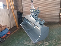 Godet hydraulique inclinable résistant à l'usure SLN pour travaux de terrassement et entretien de fossés – Accessoire d'excavatrice
