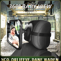 Kit intérieur de voiture Elang avec miroir pour siège enfant en plastique facile à installer, rotation à 360 degrés, miroir de vision arrière pour bébé