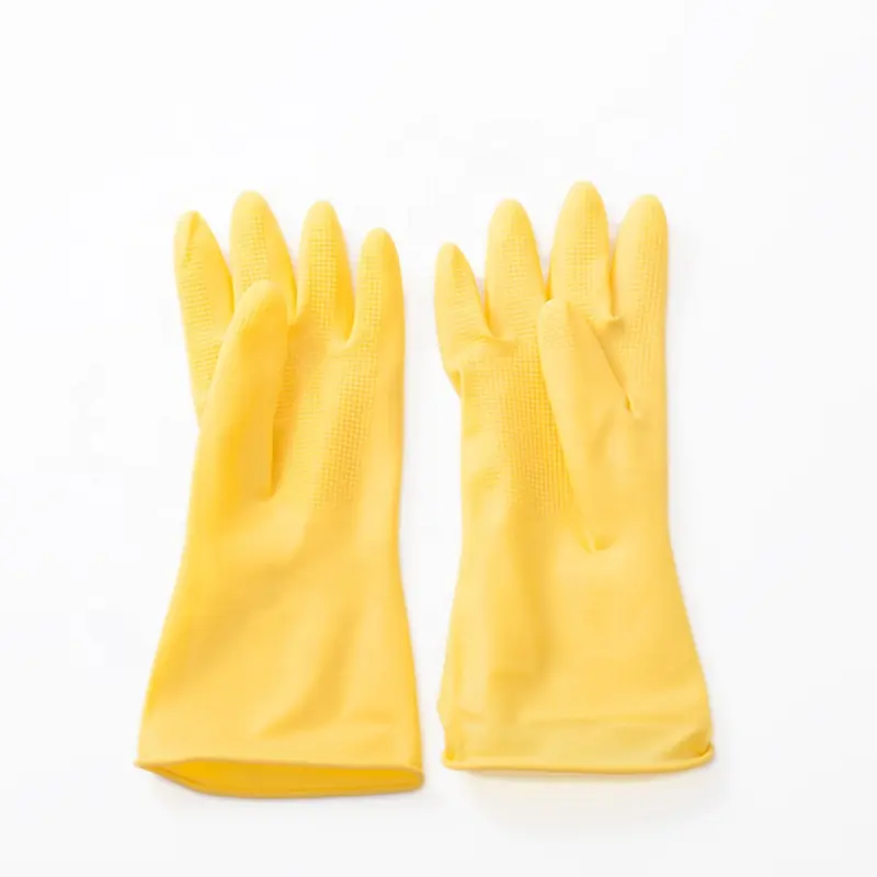 CE TUV Factory Industry and Family application for Non-disposable Latex Rubber Oxford Natural Gloves