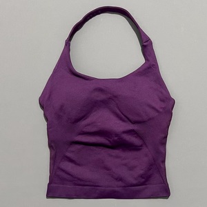 Top Corto Clásico <span class=keywords><strong>para</strong></span> <span class=keywords><strong>Mujer</strong></span>, Venta al por Mayor, Chaleco Deportivo Personalizado, Sin Espalda, Sin Costuras, Sujetador Deportivo <span class=keywords><strong>para</strong></span> Gimnasio, Top de Yoga <span class=keywords><strong>para</strong></span> <span class=keywords><strong>Mujer</strong></span> - Product Image 5