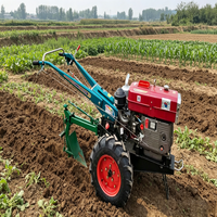 Mini tracteur chenillé 28 CV 2 roues motrices avec pompe et boîte de vitesses pour rizières humides