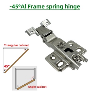 Bisagra de Puerta con Marco de Aluminio OKING Especial -45/165/30 con Cierre Suave para Dormitorio, Taller, Cocina, Sala de Estar, Hospital - Product Image 6
