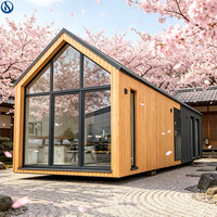 Kits de cabanes en bois à structure en acier, maisons préfabriquées, autres maisons préfabriquées, villas, maisons préfabriquées en conteneurs 4 chambres, design moderne et luxueux
