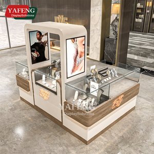 Vitrina de joyería con iluminación LED, escaparate de Material MDF para tienda minorista y sala de exposición para quiosco de joyería - Product Image 2