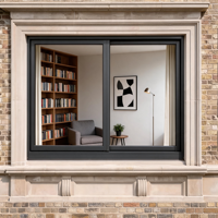 Ventana Corredera de Aluminio con Rotura de Puente Térmico y Silenciosa, Certificada AS2047, Perfil para Propiedades Residenciales en el Reino Unido