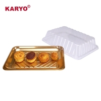 KYG-0038 vente en gros de boîte d'emballage de biscuits jetables en plastique PET pour la cuisson des aliments Dessert Pâtisserie Récipient à emporter