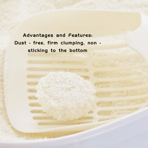TAPIOCA litière pour chat écologique de haute qualité boule de sable zéolite agglomérante super forte amidon de soja haute efficacité vente en gros