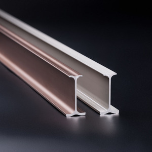Chambre de haute qualité support en alliage monté au plafond robuste extensible en aluminium pliable Flexible Double rideau Rail Rail - Product Image 5