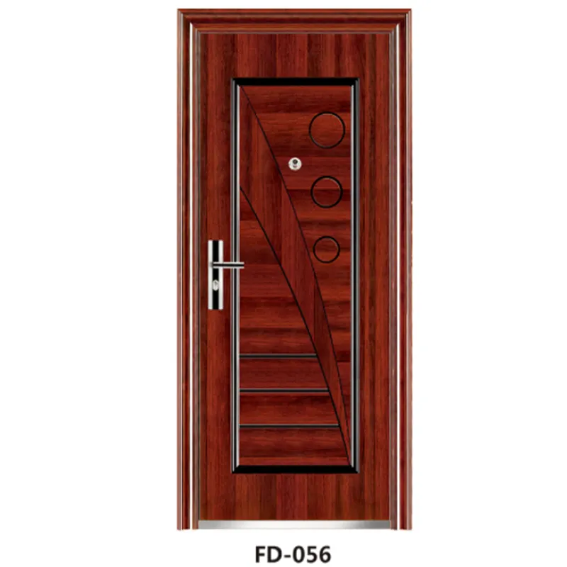 Puerta de seguridad de acero de 5cm más barata para casa familiar puerta principal puerta de seguridad antirrobo uso Oficina