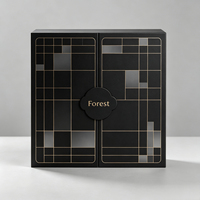 Caja de Calendario de Adviento con Logotipo Personalizado Forest Packing, Caja de Cartón de Lujo Vacía con Doble Puerta y Cajones para Productos de Belleza
