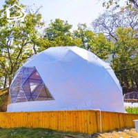 6m 8m 10m geo igloo glamping luxe extérieur pvc dôme hôtel maison géodésique dômes tente à vendre